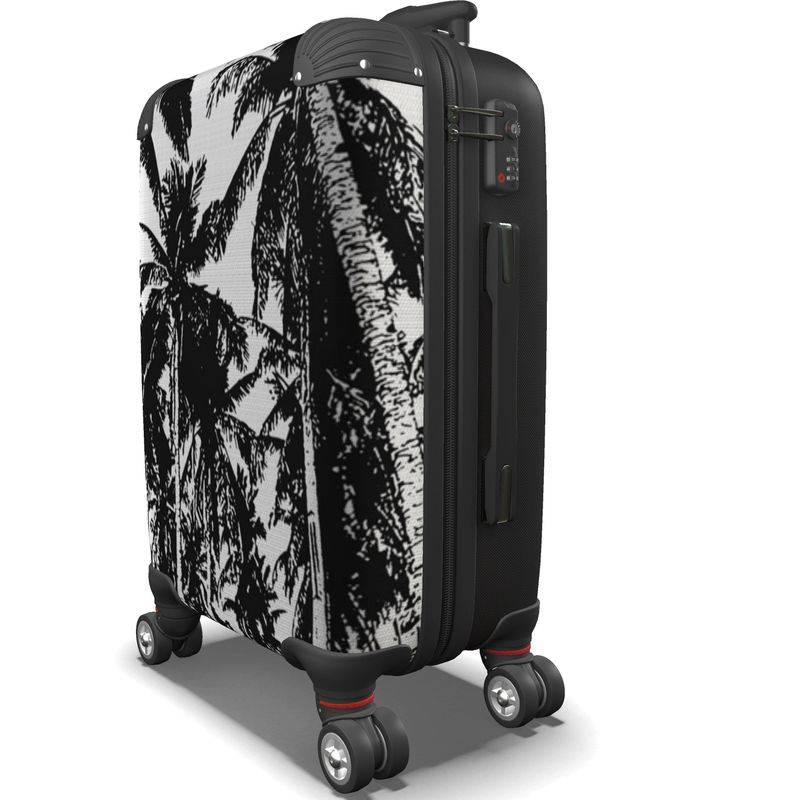 Palm tree hard suitcase shop